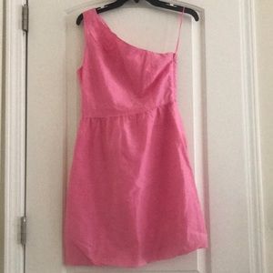 J Crew Pink Fully Lined One Shoulder Dress 2